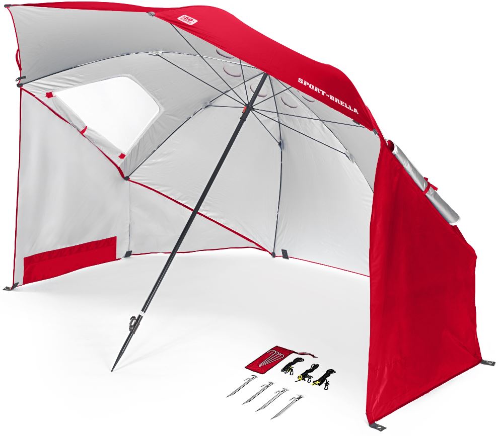 Sportbrella Sport Brella Strandtent Windscherm Parasol Rood sportbrella kopen in de aanbieding Sportbrella Sport Brella Strandtent Windscherm Parasol Rood sportbrella kopen in de aanbieding