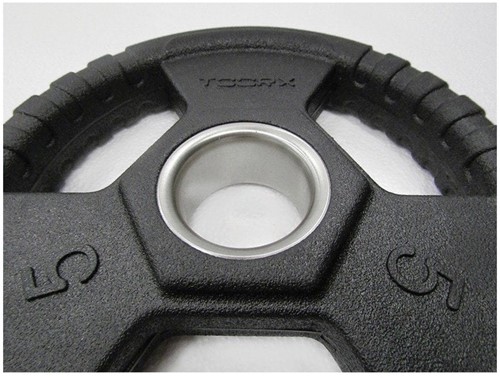 Toorx Fitness Rubber Olympische Halterschijf 50 mm - 15 kg - Per stuk-2