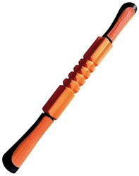 Toorx Massage Stick - met grepen - Oranje