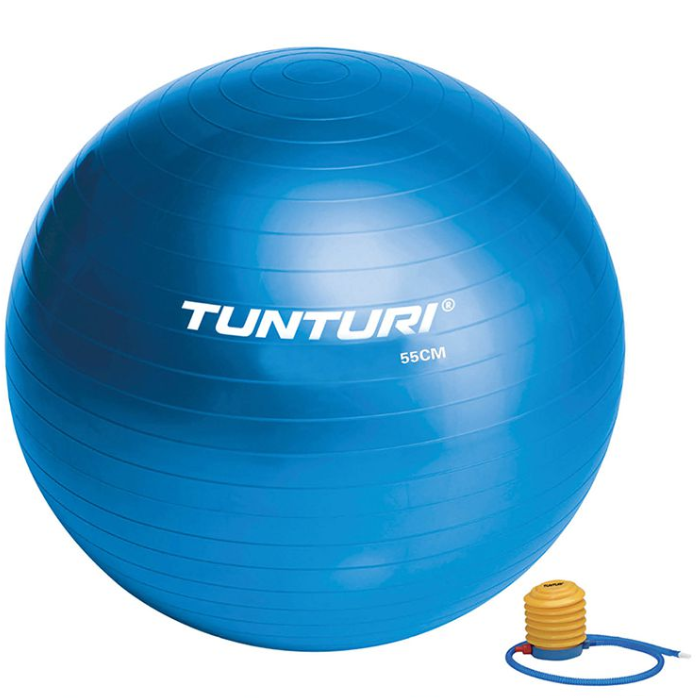 Tunturi Fitnessbal Gymbal Blauw 55 tunturi kopen in de aanbieding