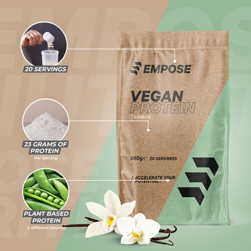 Empose Nutrition Vegan Protein - Vanille - 660 gram-3