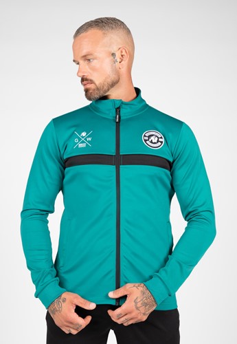 Gorilla Wear Vernon Trainingsjas - Track Jacket - Groen/Blauw