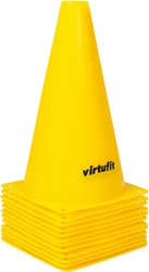 VirtuFit Pionnen Set - 23 cm - 12 Stuks - Geel