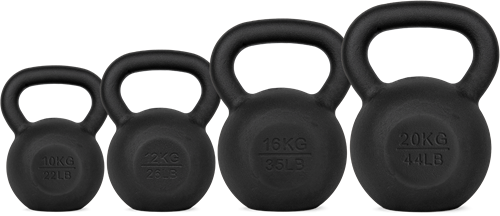 VirtuFit Kettlebell Set Gietijzer 10-12-16-20 kg