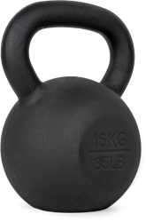 VirtuFit Kettlebell Pro - Kettle Bell - Gietijzer - 16 kg