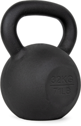VirtuFit Kettlebell Pro - Kettle Bell - Gietijzer - 32 kg