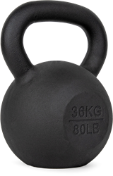 VirtuFit Kettlebell Pro - Kettle Bell - Gietijzer - 36 kg