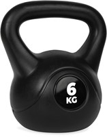 VirtuFit PVC Kettlebell - 6 kg - Zwart-2