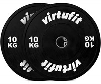 VirtuFit Bumper Plate - Olympische Halterschijf van Rubber - 50 mm - set 2 x 10 kg-2
