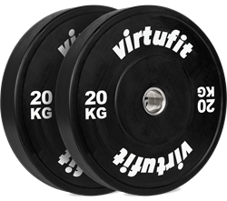 VirtuFit Bumper Plate - Olympische Halterschijf van Rubber - 50 mm - set 2 x 20 kg