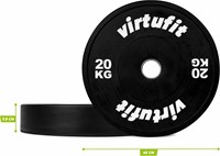 VirtuFit Bumper Plate - Olympische Halterschijf van Rubber - dikte