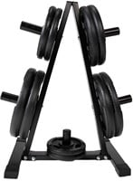 VirtuFit Halterschijf Opbergrek + Gietijzeren Halterschijf - 150 kg-2