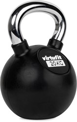 VirtuFit Kettlebell - Rubber/Chroom - 20 kg