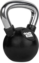 VirtuFit Kettlebell - Rubber/Chroom - 8 kg
