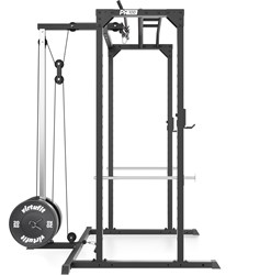 VirtuFit PR100 Power Rack met Lat Attachment - Squat Rack - Inclusief Pulley Station - Krachtstation