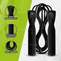 VirtuFit PVC Springtouw - Zwart-2