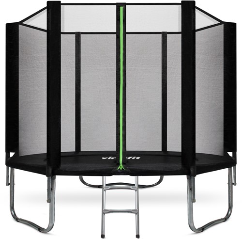VirtuFit Trampoline met Veiligheidsnet - Zwart - 251 cm