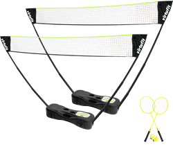 VirtuFit 2-in-1 Portable Badminton- en Tennis Set - Inclusief koffer en rackets