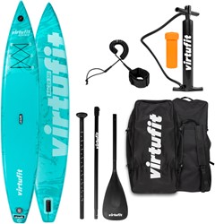 Virtufit Supboard Racer 381 - Turquoise - Inclusief accessoires en draagtas