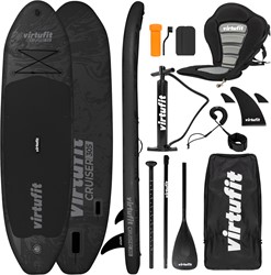 VirtuFit Supboard Cruiser 305 - Zwart - Met Kajak zitje, accessoires en draagtas