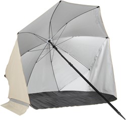 VirtuFit Strandparasol - Windscherm - 160 cm - Beige