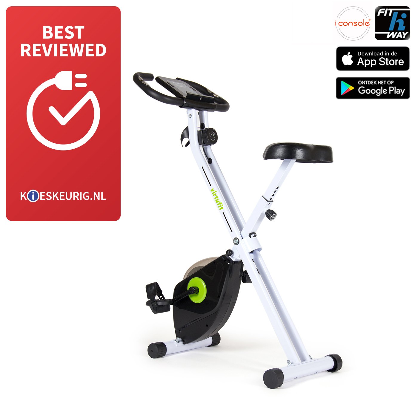 Virtufit Ibiking Opvouwbare Hometrainer Trainingsschema virtufit kopen in de aanbieding