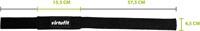 VirtuFit Padded Lifting Straps - Katoen - Zwart - Horizontaal afmetingen