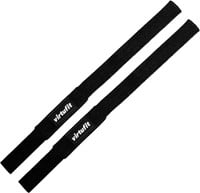 VirtuFit Padded Lifting Straps - Katoen - Zwart - Lang