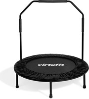 VirtuFit Opvouwbare Fitness Trampoline met Handvat - Zwart - 100 cm-2