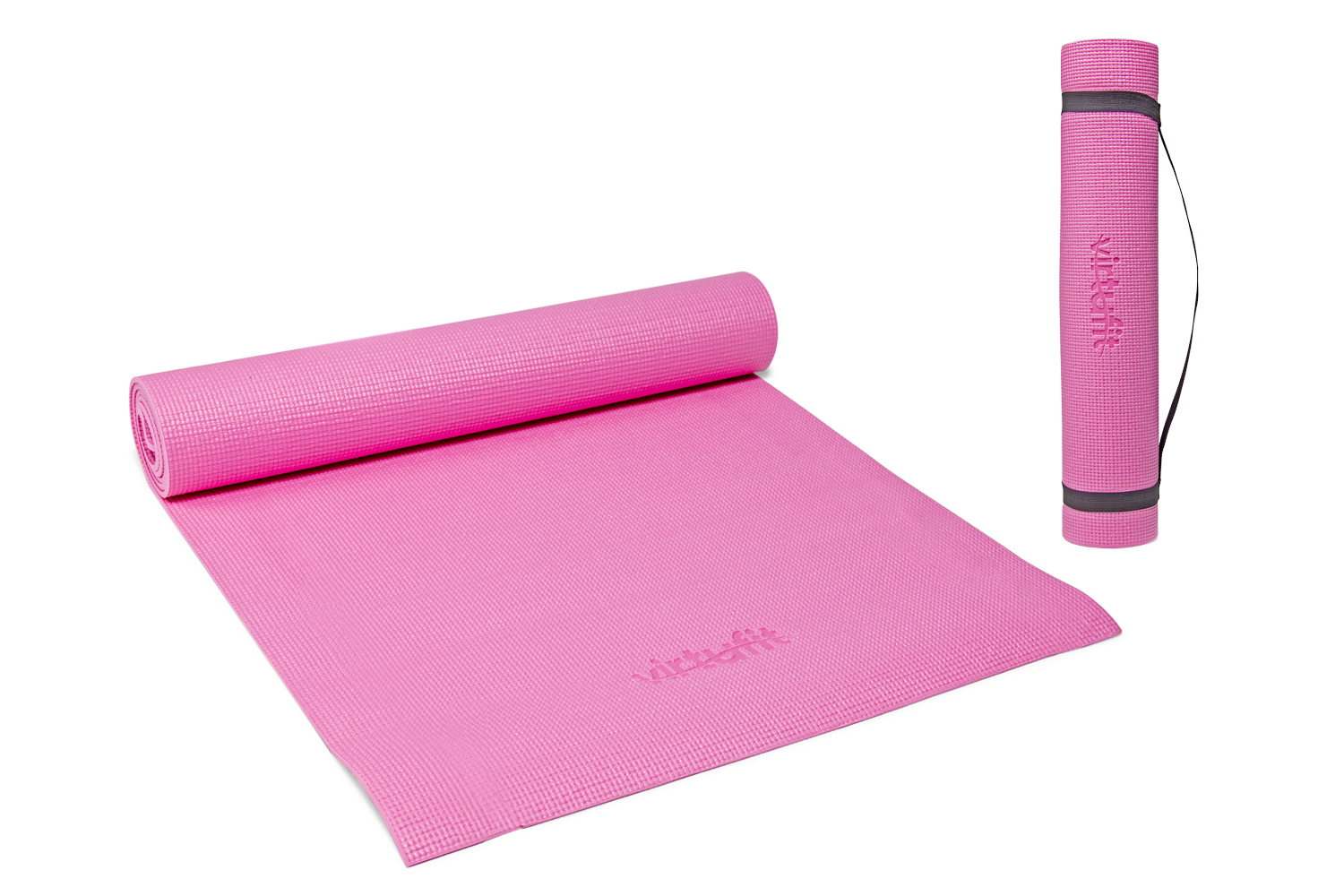 Virtufit Yogamat Met Draagkoord Roze virtufit kopen in de aanbieding