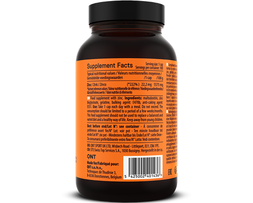 QNT Zinc - Zink - 100 Capsules-3