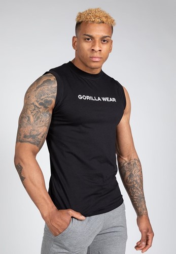 Gorilla Wear Sorrento Mouwloos T-shirt - Zwart
